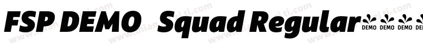 FSP DEMO   Squad Regular字体转换